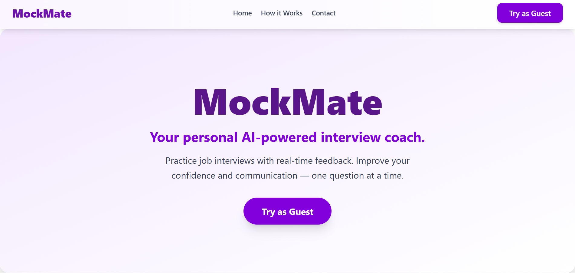 Mockmate - AI Interview Practice